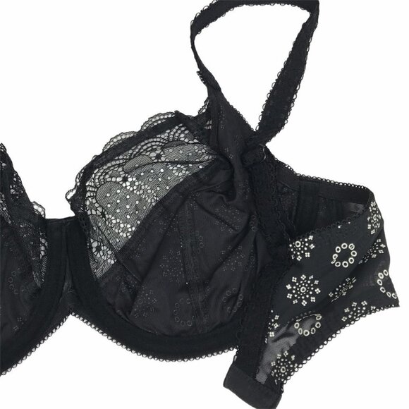 Freya Faye Plunge Underwire Black Bra 30DD - Picture 10 of 15